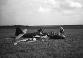 Flygplansolycka vid Avans flygfält. Juli 1947.