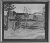 Konstnären Söderbergs tavla målad 1930
