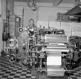 Victor Th. Engwall & Co, förlaget bakom varumärket Gevalia. Interiör från fabriken
