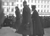Kronprinsparet Gustav Adolf och Louise på besök i Gävle 1935.