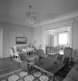 Ett av sällskapsrummen på Holmsund Herrgård. Korsnäs AB. Den 20 april 1960

