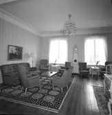 Ett av sällskapsrummen på Holmsund Herrgård. Korsnäs AB. Den 20 april 1960
