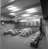 Elmotorer på pappersbruket. Korsnäs AB. Den 9 september 1961
