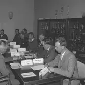 Korsnäs Personaltidning. Sammankomst i Föreningshuset. Korsnäs AB. År 1961
