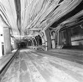 Många meter kablar. Blekeriet på Korsnäs. Den 19 januari 1962
