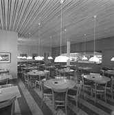Interiör av Lunchrestaurang. Korsnäs AB. Den 14 april 1963.  (Föreningshuset, Holmsund eller Huvudkontoret)
