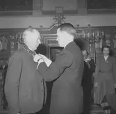 Medaljutdelning i Kristine kyrka. Korsnäs AB