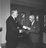 Medaljutdelning i Bomhus kyrka. Korsnäs AB