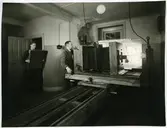 Tidningen Barometerns fotostudio.