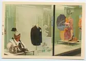 Vårmode i Domus skyltfönster, i Kalmar, 1968.