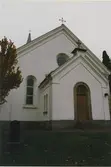 Dalhems kyrka, vapenhuset. Foto från renoveringen 1993.