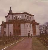 Örsjö kyrka efter branden 1974.