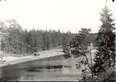 Vägbygge invid sjön Hjorten i Hjorted socken 1932.