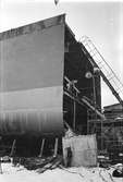 Ekensbergs varv 1970; Transatlantics lastfartyg SCANDIC förlängs; den nybyggda sektionen har ännu inte lyfts på plats.