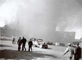Bild tagen när Ångkvarnen stod i brand 6/7 1935.