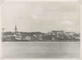 Oskarshamn sett från havet 1921