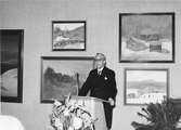 I sitt tal vid vid  invigningen av Gävle Museum den 29 september 1940, redogjorde byggnadskommitténs ordförande borgmästare Nils Berlin för museets tillkomst och bringade donatorerna en hyllning för gåvan.