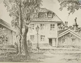 Motiv från Fiskaregatan vid gamla idrottsplatsen.