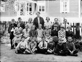 Skolklass, Ekdalens skola, Harg socken, Uppland