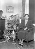 Fru Alldeborg. Foto i mars 1945.
