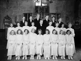 Konfirmander, Valö socken, Uppland 1930