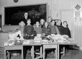 Skolklass, Europahjälpen. Foto i november 1946.
