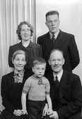 Familjen Lindberg. Foto 1943.
