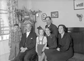 Familjebild, Gävle, 70-årsdag. Foto 1943.
