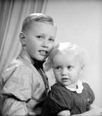 Barnen Vallström. Foto i januari 1946.
(Kurt Vallström)
