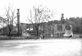Den gamla såg- och snickarverkstaden, nedbrunnen den 1 juni 1939.