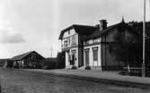 Järnvägsstationen i Bergsjö, 1921.