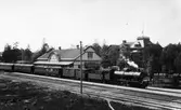 Tåg vid stationen i Sandviken, 1926.