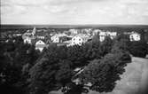 Utsikt mot nordväst från Sandvikens kyrka. Foto 1937.