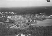 Flygfoto över Forsbacka. Foto 1935.