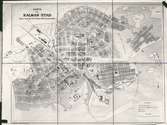 1906 års stadsplan för Kalmar stad.