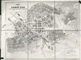 1906 års stadsplan för Kalmar stad.