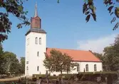 Vykort med motiv av Kastlösa kyrka.