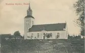 Äldre vykort över Kastlösa kyrka.