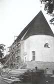 Kläckeberga kyrka vid restaureringen 1938.