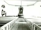 Långhuset i Kristdala kyrka 1935.