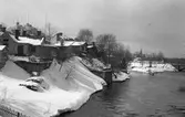 Gavleån med Drottningbron och Rettigska barnhemmet i bakgrunden