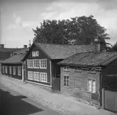 Träbyggnader i Gävle.