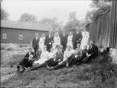 Bröllop, Aspö, Börstils socken, Uppland 1920-tal