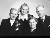 Familjen Wiklund. Den 15 april 1944.
Fröken Inga-Lisa Wiklund anställd på Systembolaget