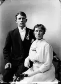 Albin Malm, Femte Tvärgatan 14, Brynäs. April 1917





