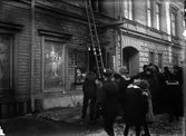 Olympiabranden.Biografen öppnade 1905, vid branden omkom maskinisten.