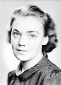 Vera Eldh.
Fru Vera Lindgren, Brukskontoret, Sandviken