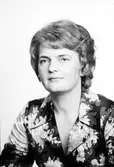 Margit Eriksson. Sjätte Tvärgatan 18, Gävle. Den 29 april 1974