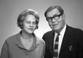 Brudparet Forssell, Södra Sjötullsgatan 12 D, Gävle. Den 29 november 1967