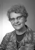 Berta Hemström, Rodergatan 6, Gävle. Den 5 mars 1968